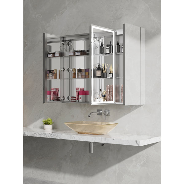 Brayden Studio® Led Tempered Glass Medicine CopperFree Mirror